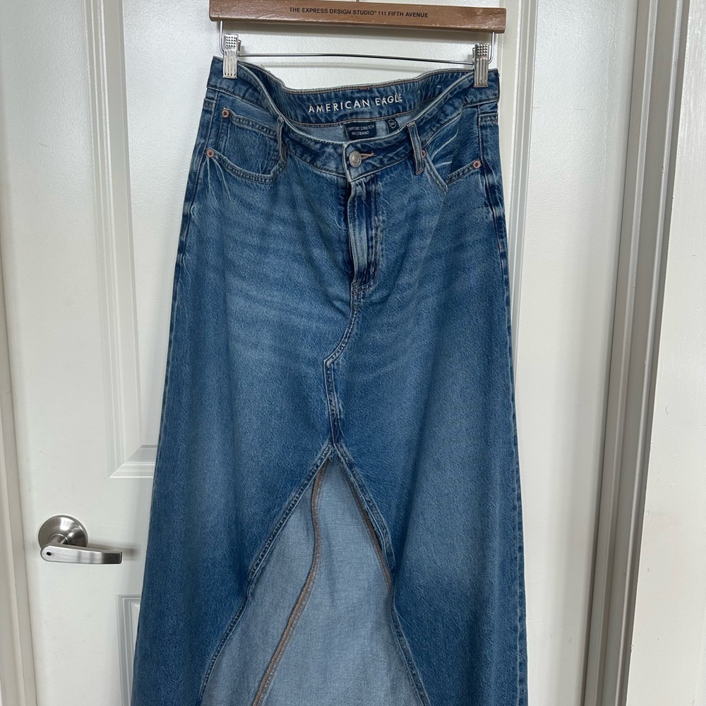 American Eagle Denim Maxi Skirt
